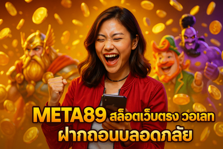 ในยุคที่เกมสล็อตออนไลน์กลายเป็นหนึ่งในกิจกรรมยอดนิยมของผู้เล่นทั่วประเทศไทย เว็บไซต์ที่ให้บริการอย่างมืออาชีพและปลอดภัยจึงเป็นสิ่งสำคัญอย่างยิ่ง “META89 สล็อตเว็บตรง วอเลท ฝากถอนปลอดภัย” ได้พิสูจน์ตัวเองว่าเป็นหนึ่งในเว็บที่ตอบโจทย์ทุกความต้องการของผู้เล่นอย่างแท้จริง ด้วยระบบออโต้ที่รวดเร็ว การฝากถอนผ่านวอเลทโดยไม่ต้องใช้บัญชีธนาคาร และโบนัสที่แจกจริงทุกยอดเล่น เว็บไซต์นี้ไม่เพียงแต่ให้ความสำคัญกับ “ความสนุก” เท่านั้น แต่ยังให้ความสำคัญกับ “ความปลอดภัย” ของผู้เล่นทุกคนอย่างสูงสุด เพื่อให้สมาชิกทุกคนมั่นใจได้ว่า ทุกการหมุนสล็อต ทุกการเดิมพัน จะถูกดูแลภายใต้มาตรฐานระดับสากล META89 คือใคร และทำไมถึงได้รับความนิยมในหมู่ผู้เล่นสล็อตไทย META89 เป็นเว็บไซต์สล็อตเว็บตรงที่เปิดให้บริการมายาวนาน โดยได้รับความไว้วางใจจากผู้เล่นทั่วประเทศ จุดเด่นของเว็บไซต์นี้อยู่ที่ระบบการเงินอัตโนมัติที่รวดเร็วทันใจ การฝากถอนเงินผ่าน TrueMoney Wallet ที่สะดวกและปลอดภัย รวมถึงการเป็น “เว็บตรง” ที่ไม่ผ่านเอเย่นต์ จุดเด่นที่ทำให้ META89 แตกต่างจากเว็บอื่น ฝากถอนผ่านวอเลท ไม่ต้องใช้บัญชีธนาคาร เว็บไซต์รองรับผู้เล่นที่ไม่มีบัญชีธนาคาร หรือไม่สะดวกใช้ Mobile Banking เพียงมีวอเลทก็สามารถฝากถอนเงินได้ทันที ระบบออโต้เต็มรูปแบบ รวดเร็วไม่ถึง 10 วินาที ทุกขั้นตอนตั้งแต่การฝาก การถอน ไปจนถึงการยืนยันยอด ถูกดำเนินการแบบอัตโนมัติทั้งหมด ไม่ต้องรอแอดมิน โปรโมชั่นสุดคุ้ม แจกโบนัสทุกยอดฝาก ผู้เล่นสามารถรับโบนัสได้ทุกวัน ทั้งโบนัสรายวัน โบนัสสมาชิกใหม่ และกิจกรรมพิเศษตามเทศกาล เว็บตรงไม่ล็อคยูส ปลอดภัยทุกการเดิมพัน META89 เป็นเว็บตรงแท้ ได้รับใบอนุญาตประกอบกิจการคาสิโนออนไลน์จากต่างประเทศ จึงมั่นใจได้ว่าไม่มีการล็อคยูสหรือปรับอัตราแพ้ชนะ ทำไมสล็อตวอเลทถึงได้รับความนิยมในปี 2025 ในปี 2025 นี้ การฝากถอนผ่านวอเลทได้กลายเป็นทางเลือกหลักของผู้เล่นสล็อตในประเทศไทย เพราะนอกจากจะสะดวกแล้ว ยังเป็นวิธีที่ ปลอดภัยและตรวจสอบได้ ผู้เล่นหลายคนหันมาใช้วอเลทแทนการโอนผ่านบัญชีธนาคาร เนื่องจากเหตุผลหลักต่อไปนี้ 1. ความปลอดภัยสูงสุด ระบบของวอเลทมีการเข้ารหัสข้อมูลที่ได้มาตรฐานระดับโลก ทำให้ผู้เล่นมั่นใจได้ว่า ข้อมูลส่วนตัวและยอดเงินในบัญชีจะไม่ถูกโจรกรรม 2. ความรวดเร็วในการทำธุรกรรม ไม่ต้องรอการยืนยันจากธนาคาร การฝากและถอนสามารถทำได้ทันทีผ่านระบบอัตโนมัติของ META89 ที่ซิงค์กับ TrueMoney Wallet แบบเรียลไทม์ 3. ไม่ต้องมีบัญชีธนาคารก็เล่นได้ เหมาะสำหรับผู้เล่นทุกกลุ่ม โดยเฉพาะวัยรุ่นหรือผู้ที่ไม่ต้องการเปิดเผยบัญชีธนาคารส่วนตัว ก็สามารถเล่นสล็อตได้อย่างอิสระ รวมค่ายเกมสล็อตยอดฮิตบน META89 ที่ไม่ควรพลาด หนึ่งในจุดแข็งของ META89 คือการรวมค่ายเกมชั้นนำระดับโลกไว้ในที่เดียว ผู้เล่นสามารถเลือกเล่นได้กว่า 30 ค่ายดัง โดยแต่ละค่ายมีจุดเด่นที่แตกต่างกันออกไป ค่ายเกมยอดนิยมบน META89 PG SLOT สล็อตภาพสวย 3D เล่นง่าย โบนัสแตกไว เหมาะสำหรับมือใหม่และผู้เล่นที่ชอบเกมแนวแฟนตาซี JOKER GAMING ขึ้นชื่อเรื่องรางวัลแจ็กพอตใหญ่ และระบบเกมที่เสถียร PRAGMATIC PLAY มีเกมยอดฮิตอย่าง Sweet Bonanza, Gates of Olympus ที่ให้ผลตอบแทนสูง JILI SLOT สล็อตแนวทันสมัย เอฟเฟกต์อลังการ และโบนัสแจกบ่อย RED TIGER & RELAX GAMING ค่ายที่เน้นเกมแนวคลาสสิกและมีอัตรา RTP สูง ผู้เล่นสามารถเลือกเกมตามสไตล์ของตนเองได้อย่างอิสระ ไม่ว่าจะเป็นสายปั่นเบา ๆ หรือมืออาชีพที่ต้องการลุ้นแจ็กพอตหลักล้าน META89 กับความมุ่งมั่นในการให้บริการระดับพรีเมียม สิ่งที่ทำให้ META89 แตกต่างจากเว็บสล็อตทั่วไปคือ “ความมุ่งมั่นในการบริการ” ทีมงานของ META89 ให้บริการตลอด 24 ชั่วโมง ไม่ว่าจะเป็นปัญหาการฝากถอน การสมัครสมาชิก หรือการขอรับโปรโมชั่น ผู้เล่นสามารถติดต่อผ่าน Live Chat ได้ทันที มาตรฐานการบริการของ META89 ดูแลลูกค้าทุกระดับเท่าเทียมกัน ไม่ว่าจะเป็นผู้เล่นใหม่หรือสมาชิกเก่า จะได้รับการดูแลและคำแนะนำอย่างมืออาชีพ ระบบความปลอดภัยระดับสูง ใช้เทคโนโลยี SSL เพื่อป้องกันข้อมูลรั่วไหล และระบบตรวจจับพฤติกรรมที่ผิดปกติ โปรโมชั่นโปร่งใส ไม่มีเงื่อนไขซ่อนเร้น เงื่อนไขของโบนัสและโปรโมชั่นทุกอย่างถูกเขียนไว้อย่างชัดเจนในหน้าเว็บไซต์ สรุป: META89 คือเว็บสล็อตที่ครบเครื่องที่สุดแห่งปี 2025 META89 ไม่ได้เป็นเพียงแค่เว็บสล็อตธรรมดา แต่คือ “ศูนย์รวมความบันเทิง” ที่ผสมผสานระหว่างเทคโนโลยี ความปลอดภัย และความสนุกได้อย่างลงตัว เหมาะสำหรับผู้เล่นที่ต้องการความมั่นคงทางการเงิน ระบบฝากถอนที่รวดเร็ว และโปรโมชั่นที่คุ้มค่าจริง หากคุณกำลังมองหาเว็บสล็อตที่ ฝากถอนผ่านวอเลทได้จริง ปลอดภัย ไม่มีล็อคยูส และจ่ายทุกยอดเล่น META89 คือคำตอบที่คุณไม่ควรพลาดในปีนี้ คลิกสมัครวันนี้ เพื่อรับโบนัสพิเศษจาก META89 ทันที! เว็บสล็อตที่รวมความสนุก ปลอดภัย และคุ้มค่าที่สุดในประเทศไทย